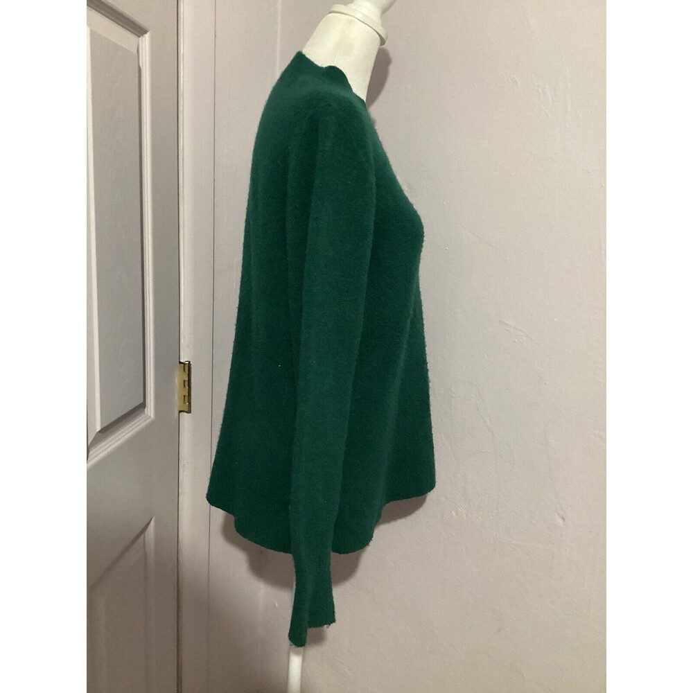 J Crew Sweater Womens S Kelly Green Extra Soft Wool Blend Pullover Oversized - Picture 2 of 5
